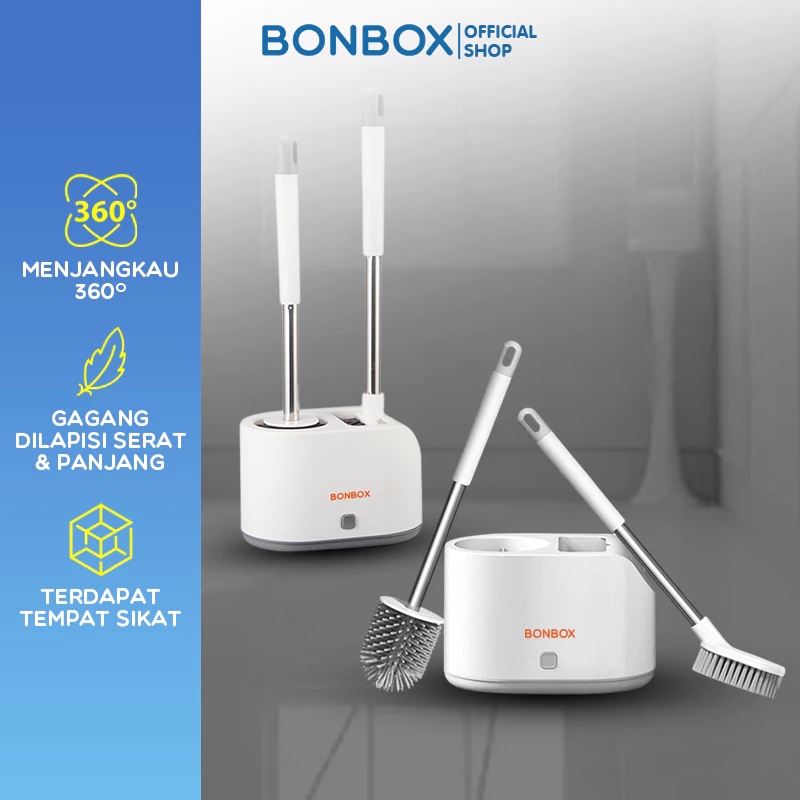 BONBOX PREMIUM Sikat WC Toilet (2 in 1) Toilet Brush Sikat Pembersih Kamar Mandi BCT3501